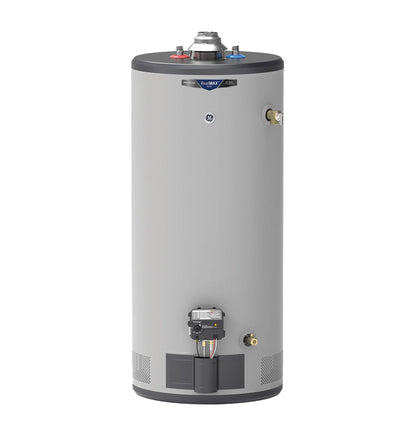 GE Appliances  RealMAX Premium 40-Gallon Short Natural Gas Atmospheric Water Heater Gray - GG40S10BXR