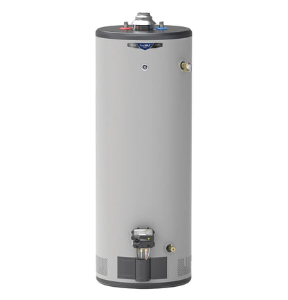 GE Appliances  RealMAX Premium 50-Gallon Tall Natural Gas Atmospheric Water Heater Gray - GG50T10BXR
