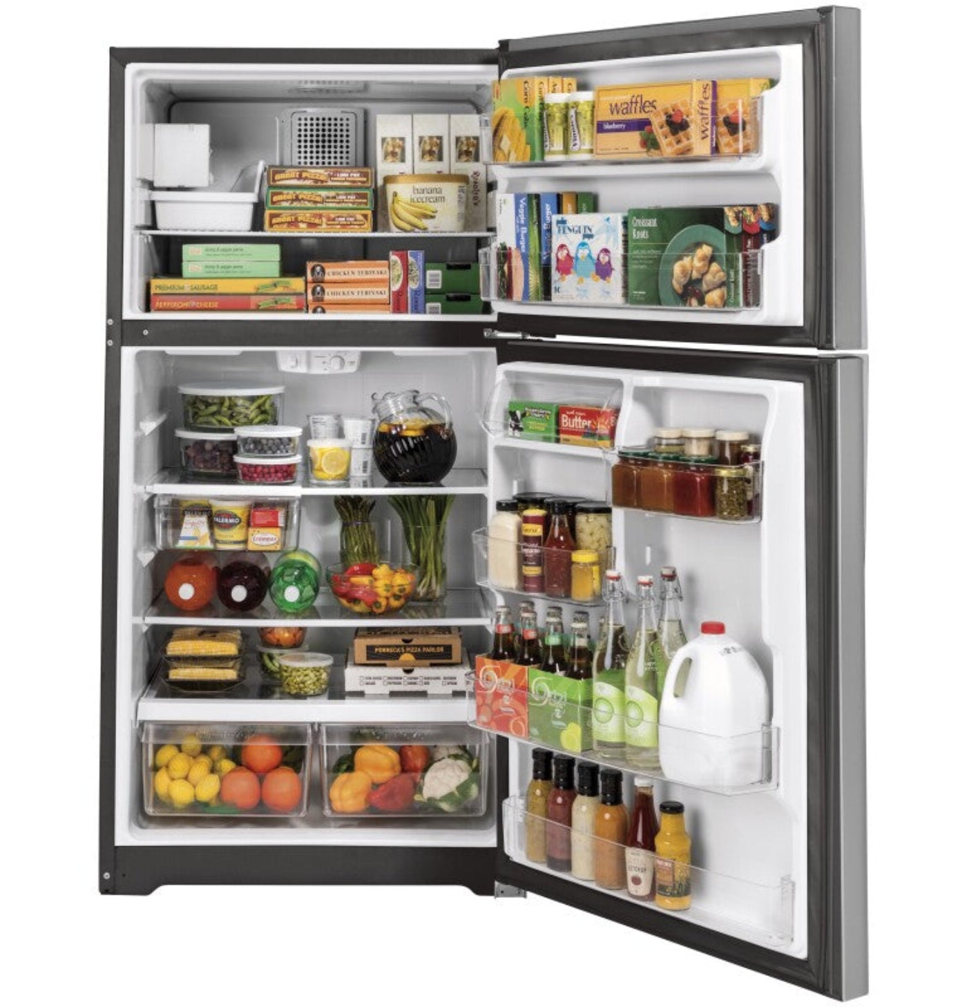 GE Appliances 19.2 Cu. Ft. Top-Stainless Steel - GIE19JSNRSS