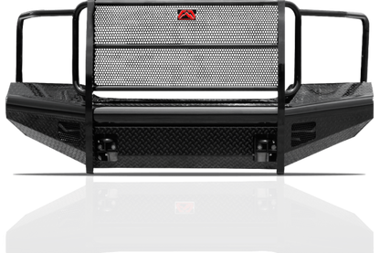 Fab Fours GM08-S2160-1 GMC Sierra 2500/3500 2007.5-2010 Black Steel Front Bumper with Full Guard