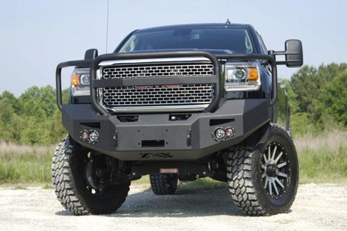 Fab Fours GM14-A3150-1 GMC Sierra 2500/3500 2015-2019 Premium Front Bumper Winch Ready with Full Guard