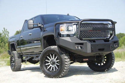 Fab Fours GM14-A3150-1 GMC Sierra 2500/3500 2015-2019 Premium Front Bumper Winch Ready with Full Guard