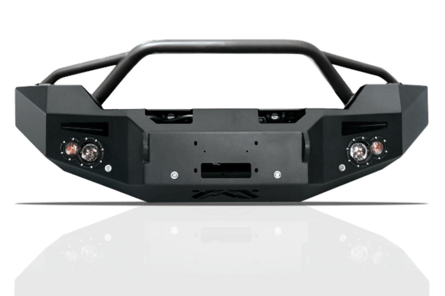 Fab Fours GM14-C3152-1 GMC Sierra 2500/3500 2015-2019 Premium Front Bumper Sensor Winch Ready with Pre-Runner Guard