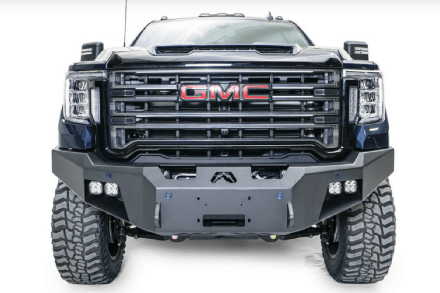 Fab Fours GM20-A5051-1 GMC Sierra 2500/3500 2020-2023 Premium Front Bumper Sensor Winch Ready with No Guard