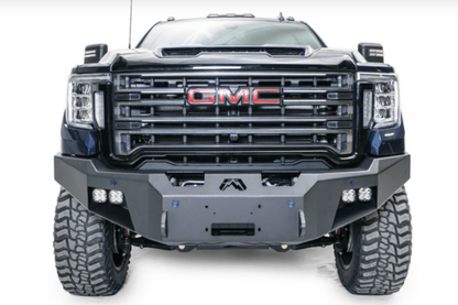 Fab Fours GM20-A5051-1 GMC Sierra 2500/3500 2020-2023 Premium Front Bumper Sensor Winch Ready with No Guard