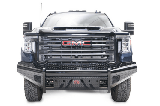 Fab Fours GM20-S5061-1 GMC Sierra 2500/3500 2020-2023 Black Steel Front Bumper With Sensor No Guard