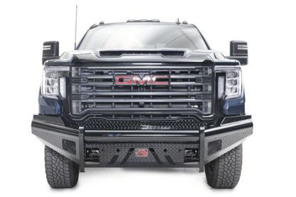 Fab Fours GM20-S5061-1 GMC Sierra 2500/3500 2020-2023 Black Steel Front Bumper With Sensor No Guard