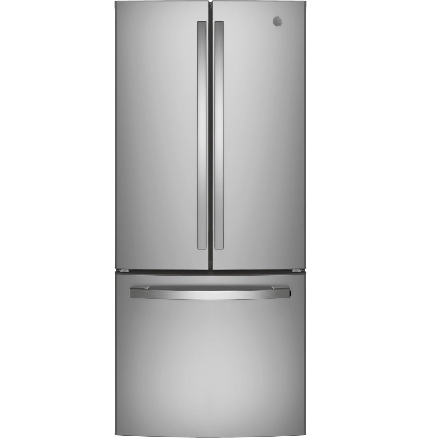 GE Appliances 20.8 Cu. Ft. French-Door Fingerprint Resistant Stainless Steel - GNE21FYKFS