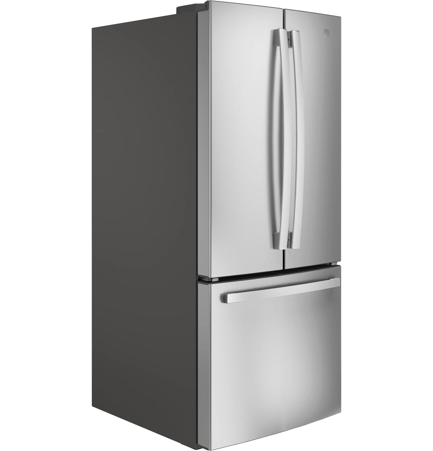 GE Appliances 20.8 Cu. Ft. French-Door Fingerprint Resistant Stainless Steel - GNE21FYKFS