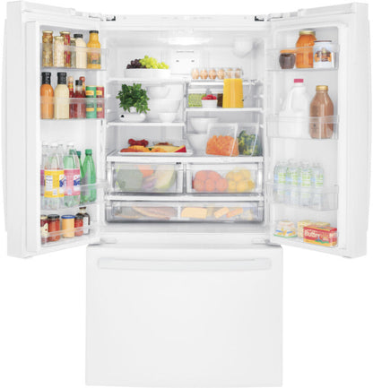 GE Appliances 27.0 Cu. Ft. French-Door White - GNE27JGMWW