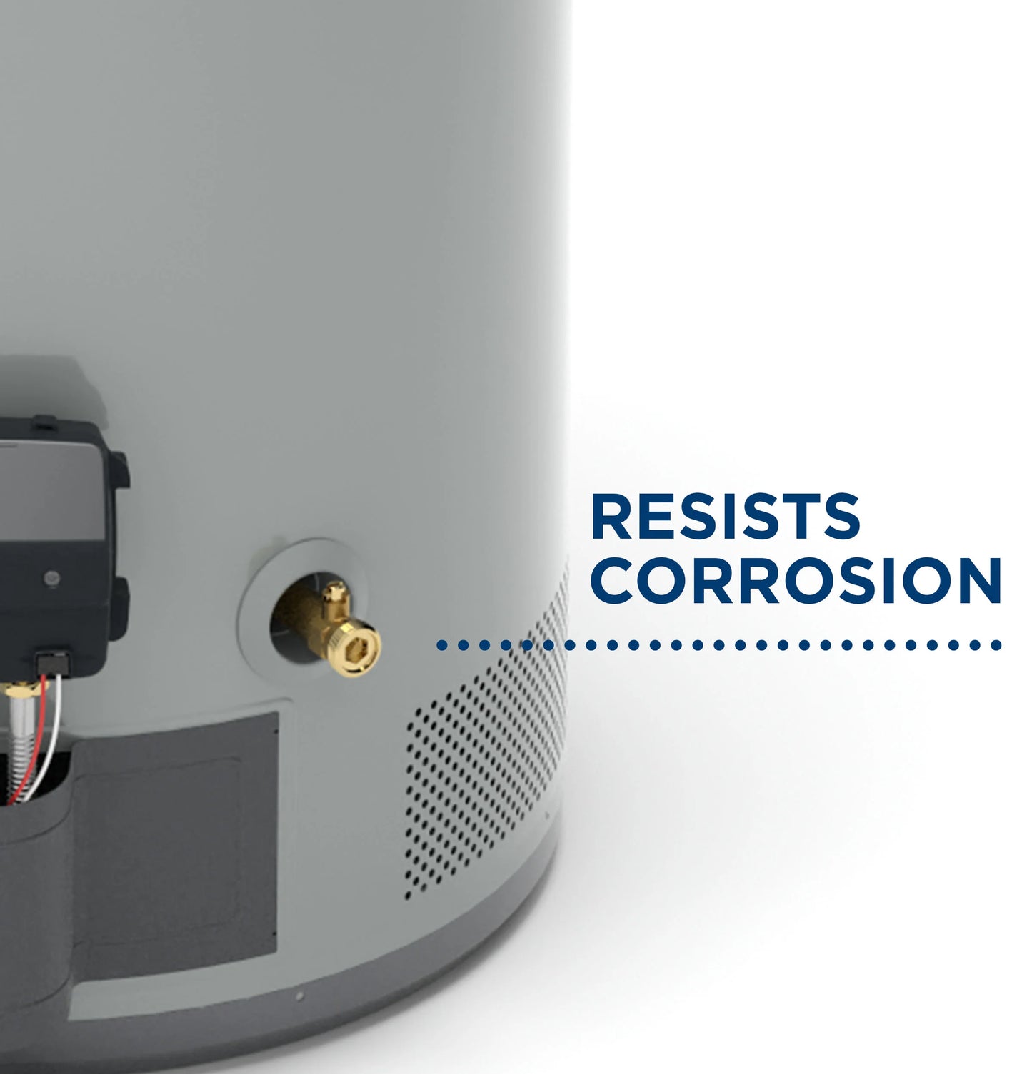 GE GP50T10BXR RealMAX Premium 50-Gallon Tall Liquid Propane Atmospheric Water Heater Gray