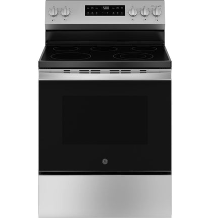 GE Appliances 30" Free-Standing Electric Range with Crisp Mode Stainless Steel - GRF500PVSS