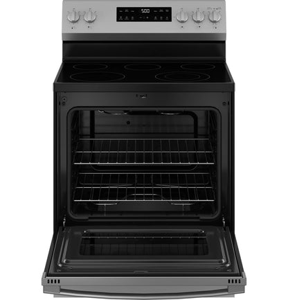 GE Appliances 30" Free-Standing Electric Range with Crisp Mode Stainless Steel - GRF500PVSS
