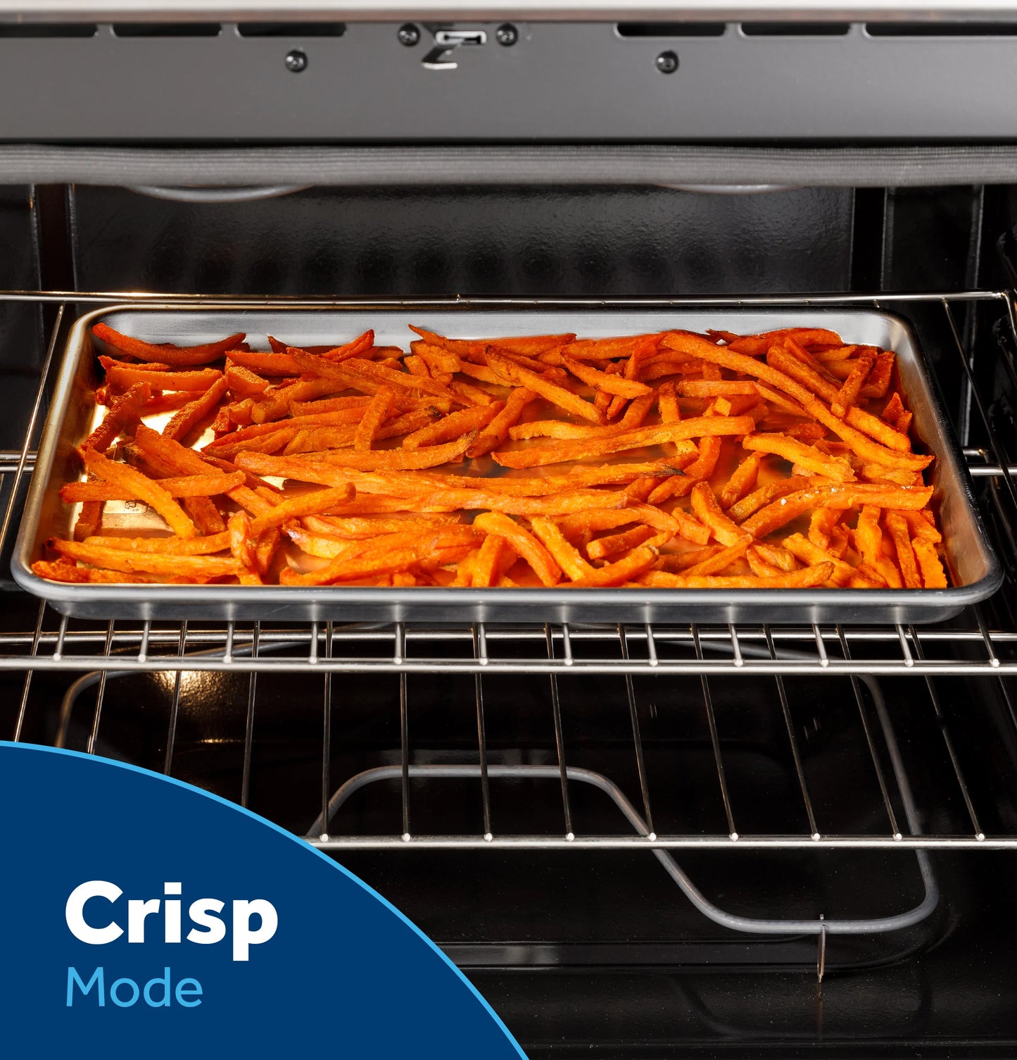 GE Appliances 30" Free-Standing Electric Range with Crisp Mode Stainless Steel - GRF500PVSS