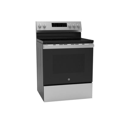 GE Appliances 30" Free-Standing Electric Range with Crisp Mode Stainless Steel - GRF500SVSS