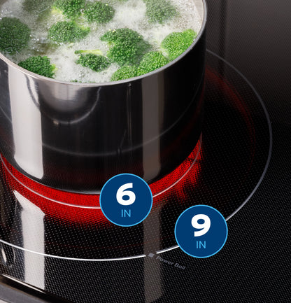 GE Appliances 30" Free-Standing Electric Convection Range with No Preheat Air Fry and EasyWash Oven Tray Fingerprint Resistant Slate - GRF600AVES