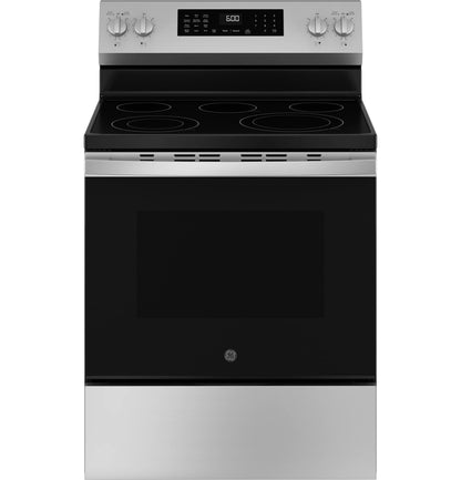 GRF600AVSS 30" Free-Standing Electric Convection Range with No Preheat Air Fry and EasyWash Oven Tray Stainless Steel