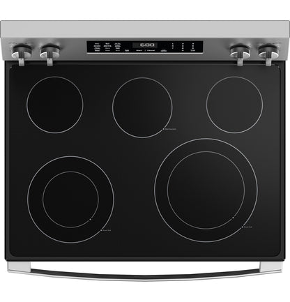 GRF600AVSS 30" Free-Standing Electric Convection Range with No Preheat Air Fry and EasyWash Oven Tray Stainless Steel