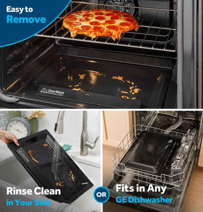 GRF600AVSS 30" Free-Standing Electric Convection Range with No Preheat Air Fry and EasyWash Oven Tray Stainless Steel