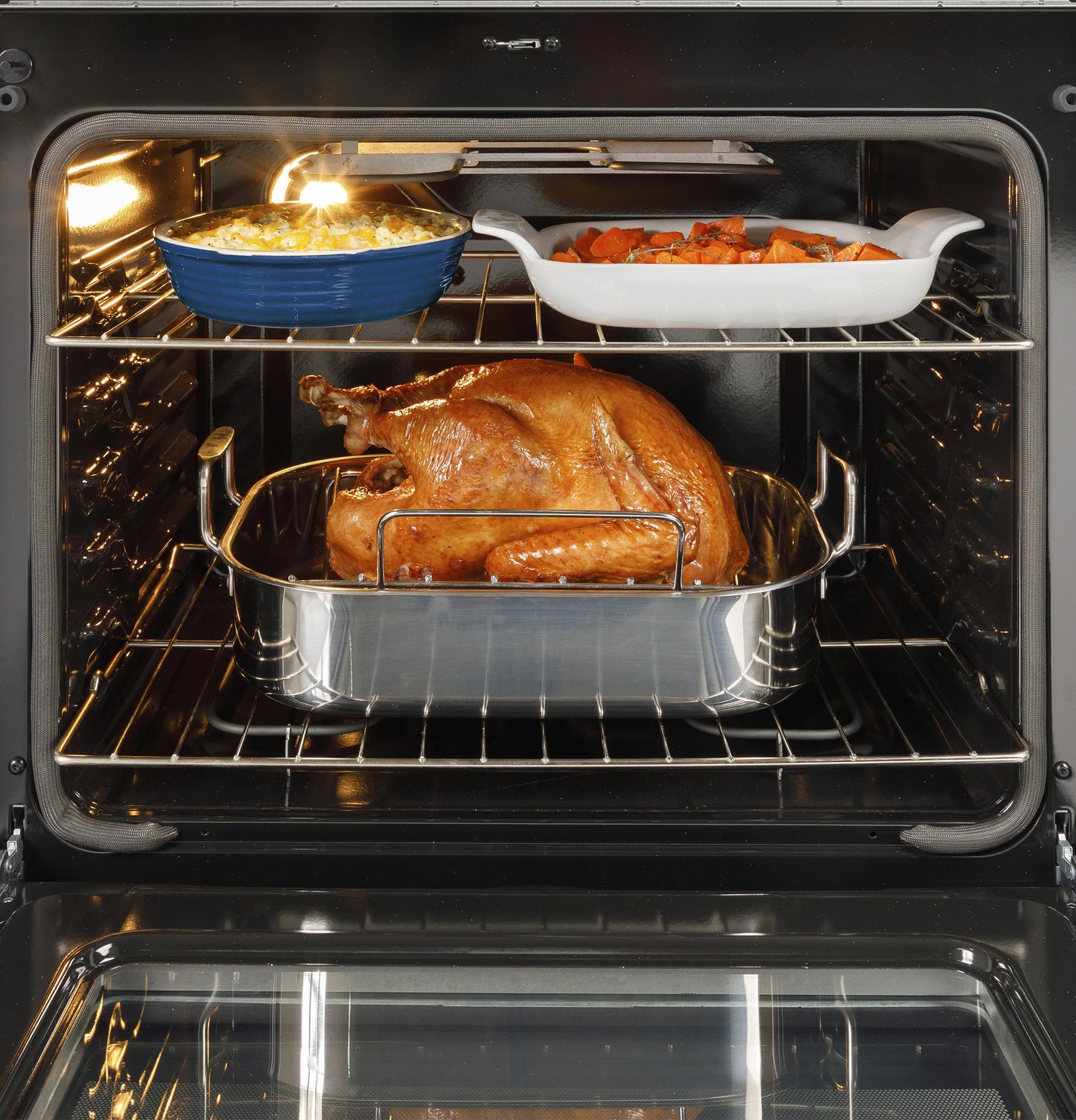 GRF600AVSS 30" Free-Standing Electric Convection Range with No Preheat Air Fry and EasyWash Oven Tray Stainless Steel