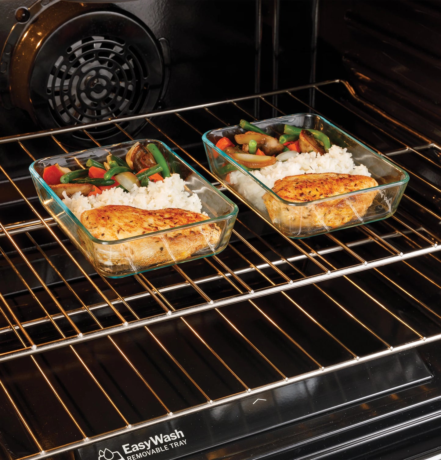 GRF600AVSS 30" Free-Standing Electric Convection Range with No Preheat Air Fry and EasyWash Oven Tray Stainless Steel