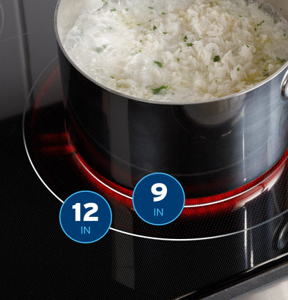 GRF600AVSS 30" Free-Standing Electric Convection Range with No Preheat Air Fry and EasyWash Oven Tray Stainless Steel