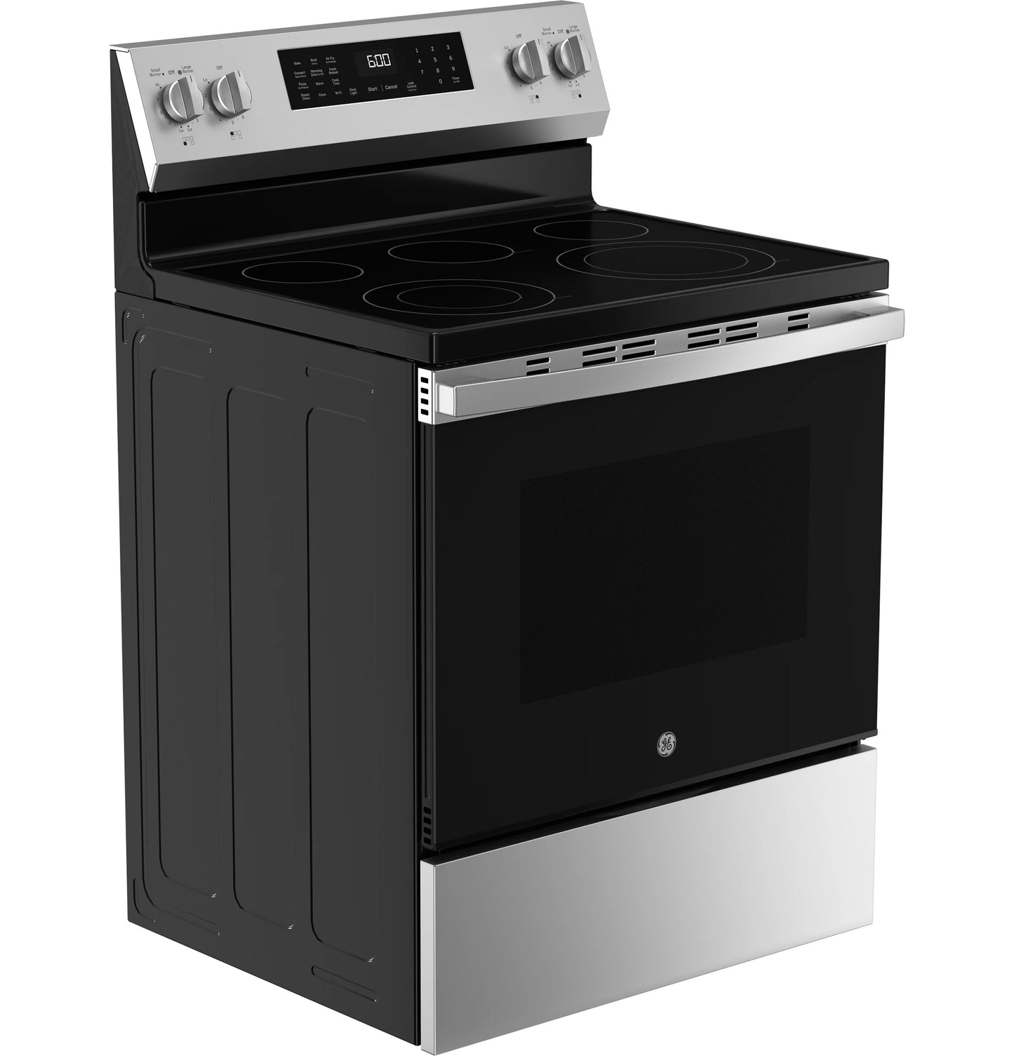 GRF600AVSS 30" Free-Standing Electric Convection Range with No Preheat Air Fry and EasyWash Oven Tray Stainless Steel