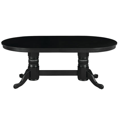 RAM Game Room 84" Texas Hold'em Game Table Dining Top-Black GTBL84 DT BLK