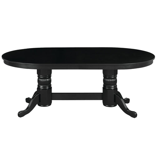 RAM Game Room 84" Texas Hold'em Game Table Dining Top-Black GTBL84 DT BLK