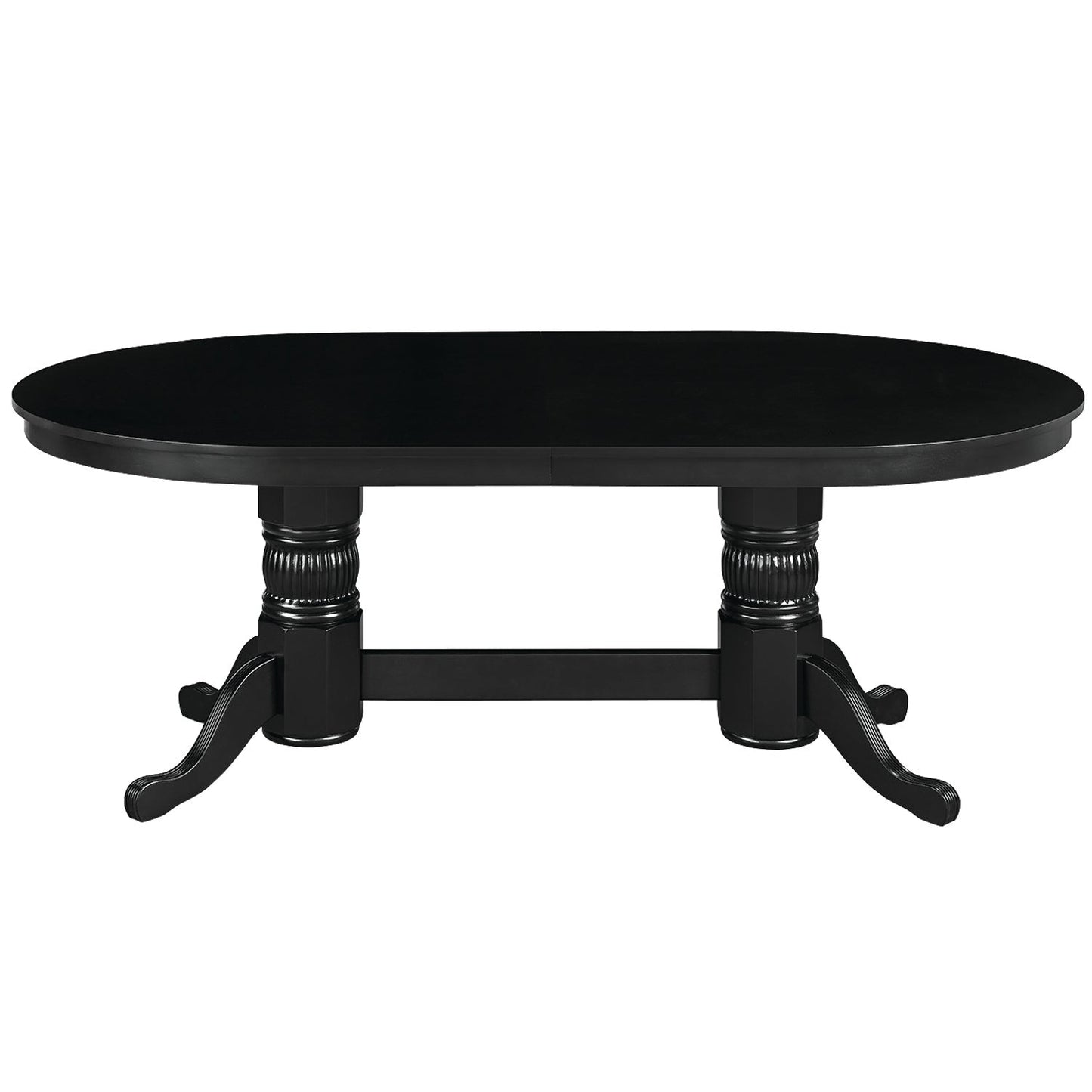 RAM Game Room 84" Texas Hold'em Game Table Dining Top-Black GTBL84 DT BLK