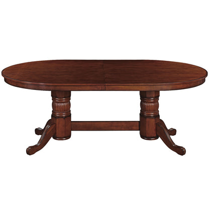 RAM Game Room 84" Texas Hold'em Game Table Dining Top-Chestnut GTBL84 DT CN