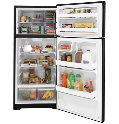 GE Appliances 16.6 Cu. Ft. Top-Black - GTE17DTNRBB