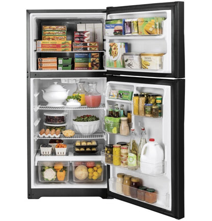 GE Appliances 19.2 Cu. Ft. Top-Black - GTE19DTNRBB