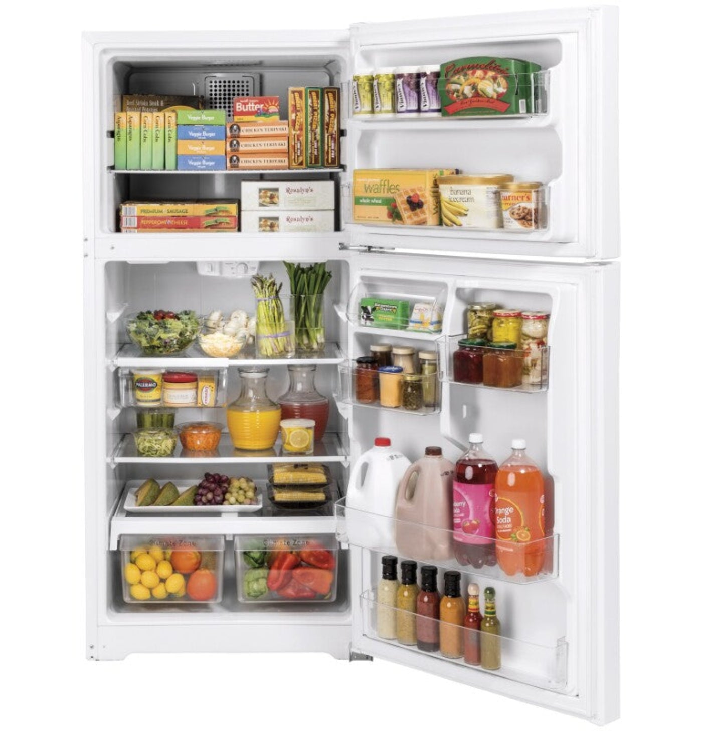 GE Appliances 19.2 Cu. Ft. Top-White - GTE19JTNRWW