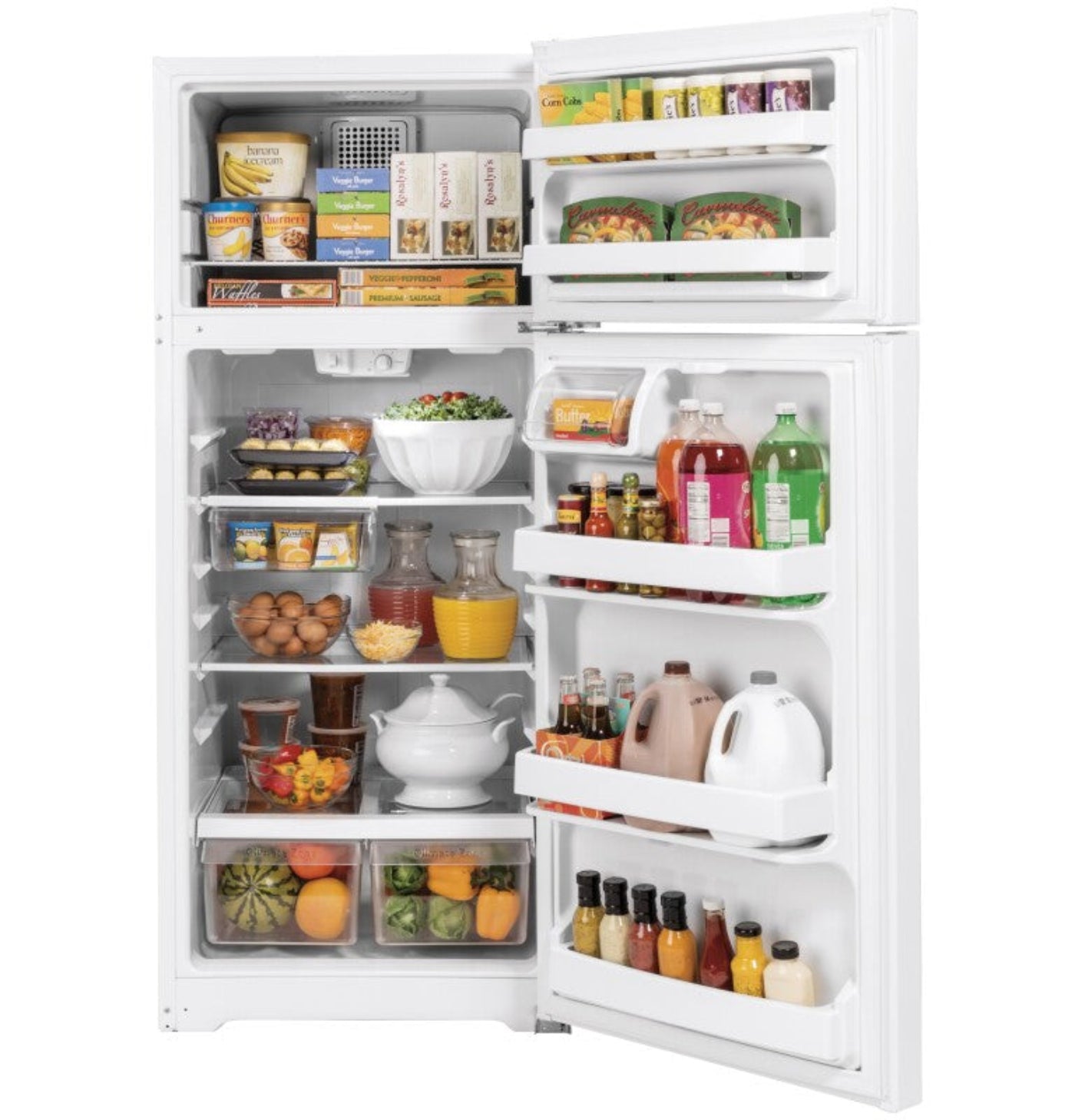 GE Appliances 17.5 Cu. Ft. Top-White - GTS18GTNRWW