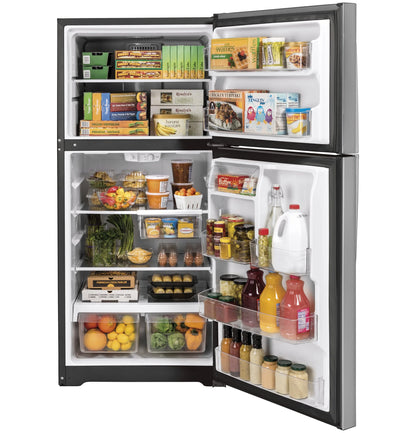 GE Appliances  21.9 Cu. Ft. Garage Ready Top-Fingerprint Resistant Stainless - GTS22KYNRFS