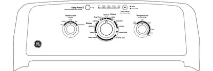 GE Appliances 4.0 cu. ft. Capacity Washer with Stainless Steel Basket and Water Level Control White - GTW325ASWWW