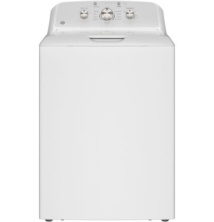 GE Appliances  4.3 cu. ft. Capacity Washer with Stainless Steel Basket,Cold Plus and Water Level Control White w/ Silver Matte Backsplash - GTW385ASWWS