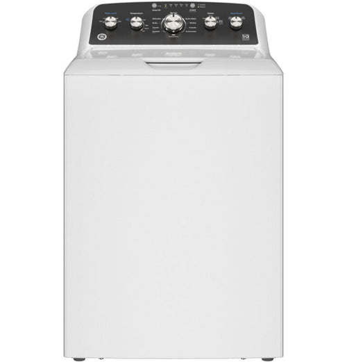 GE Appliances  4.5 cu. ft. Capacity Washer with Stainless Steel Basket, Cold Plus and Wash Boost White w/ Black Matte Backsplash - GTW485ASWWB