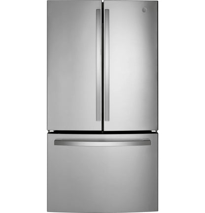 GE Appliances 21.9 Cu. Ft. Fingerprint Resistant Counter-Depth French-Door Fingerprint Stainless Steel - GWE22JYMFS