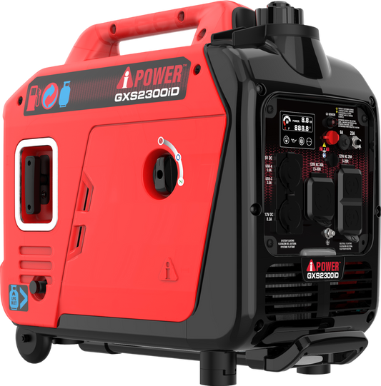 A-iPower 1800W/2300W Generator Dual Fuel Gas Propane Low THD Inverter CO Alert New - GXS2300iD