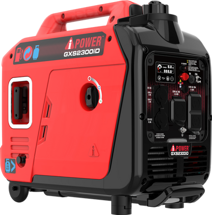 A-iPower 1800W/2300W Generator Dual Fuel Gas Propane Low THD Inverter CO Alert New - GXS2300iD