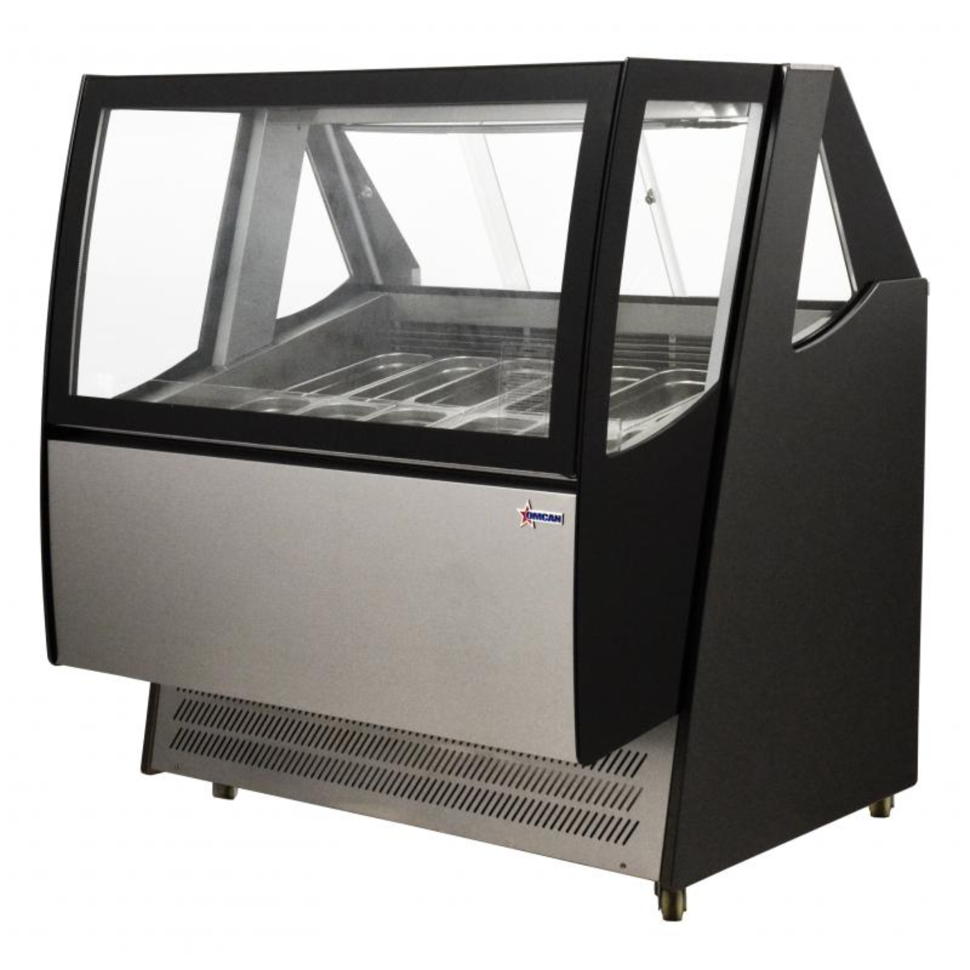 Chef AAA 0-D- FR-CN-120 Commercial 41" 600L Capacity Gelato Display Freezer Case - FR-CN-1200-D