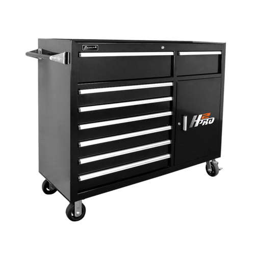Homak  56" H2Pro 8 Drawer with 2 Drawer Comp Roller Cabinet - BK04056082