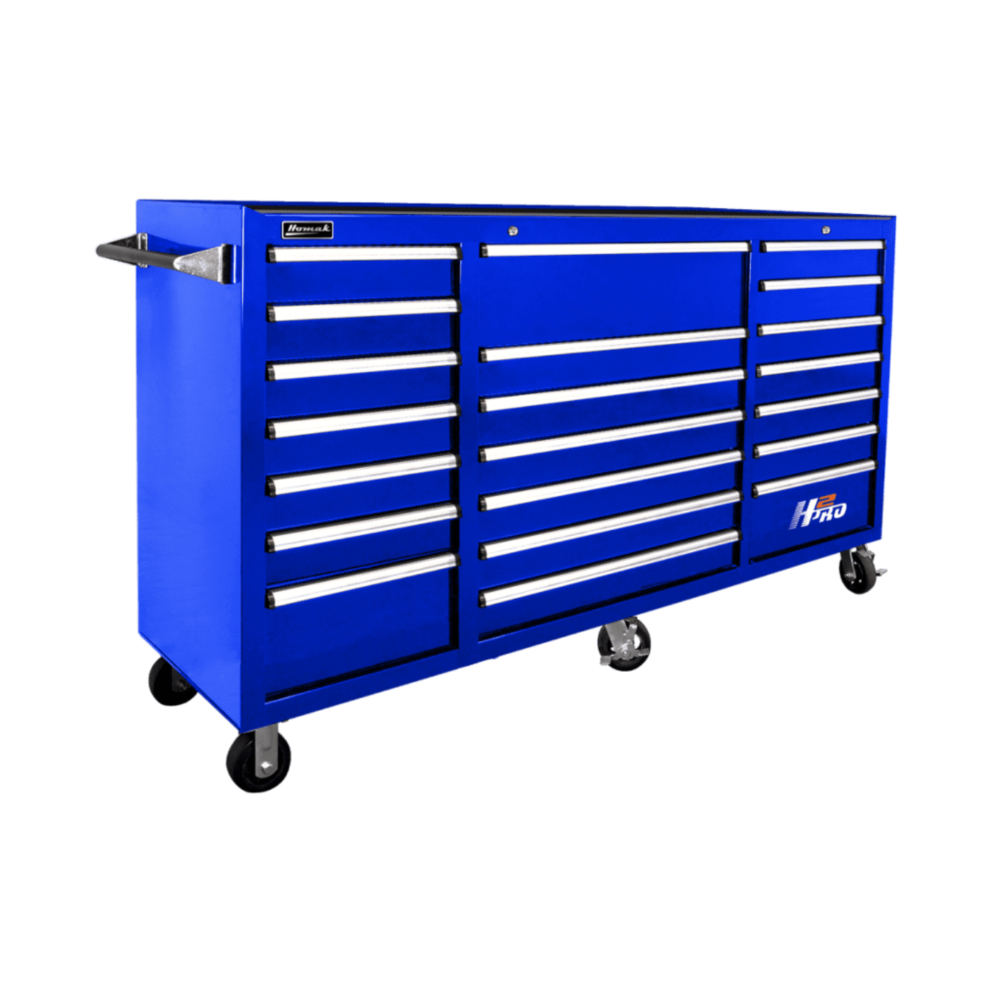 Homak 72” H2Pro Series 21 Drawer Roller Cabinet - BK04021720
