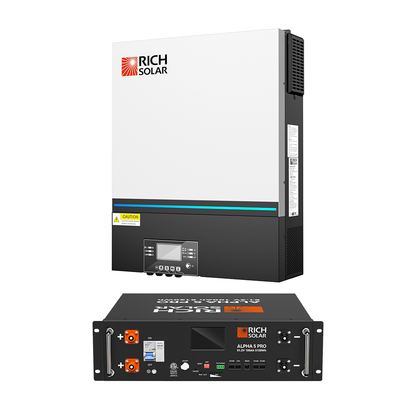 Rich Solar 6548 | 6500 Watt (6.5kW) 48 Volt Off-Grid Hybrid Solar Inverter | Premium 6500W 48V Hybrid Inverter for Campers, Cabins, Tiny Homes, ADUs, RVs, Off-Grid  - RS-H6548