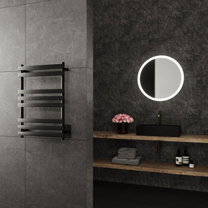 Paris Mirror Hemera Wall Mounted Electric Towel Warmer in Black - HEMEBLK08