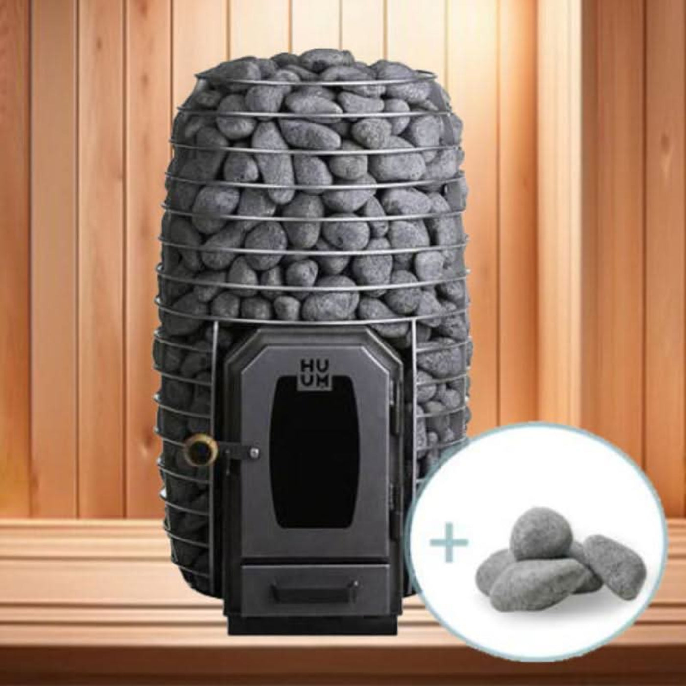 Harvia HUUM   Sauna Heater Package - HIVE Wood 13ST Pkg