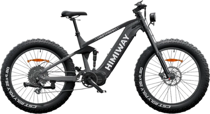 Samson Himiway Cobra D7 Pro Electric Bicycle 48V 1000W 20 MPH Full Suspension 26" Super Fat Tire New - HMW-D7PRO-BK-US