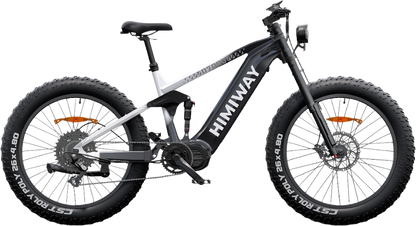 Samson Himiway Cobra D7 Pro Electric Bicycle 48V 1000W 20 MPH Full Suspension 26" Super Fat Tire New - HMW-D7PRO-BK-US